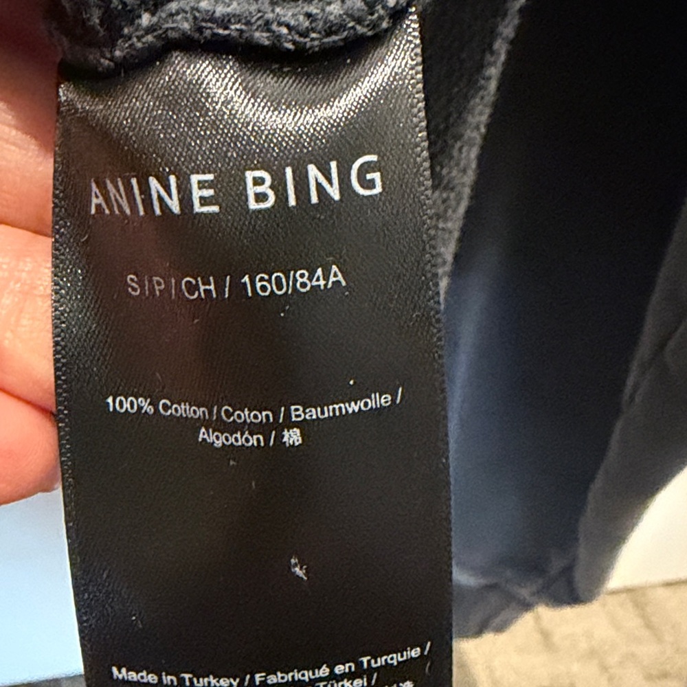 Anine Bing Gray Graphic Sweatshirt - Picture 3 of 3